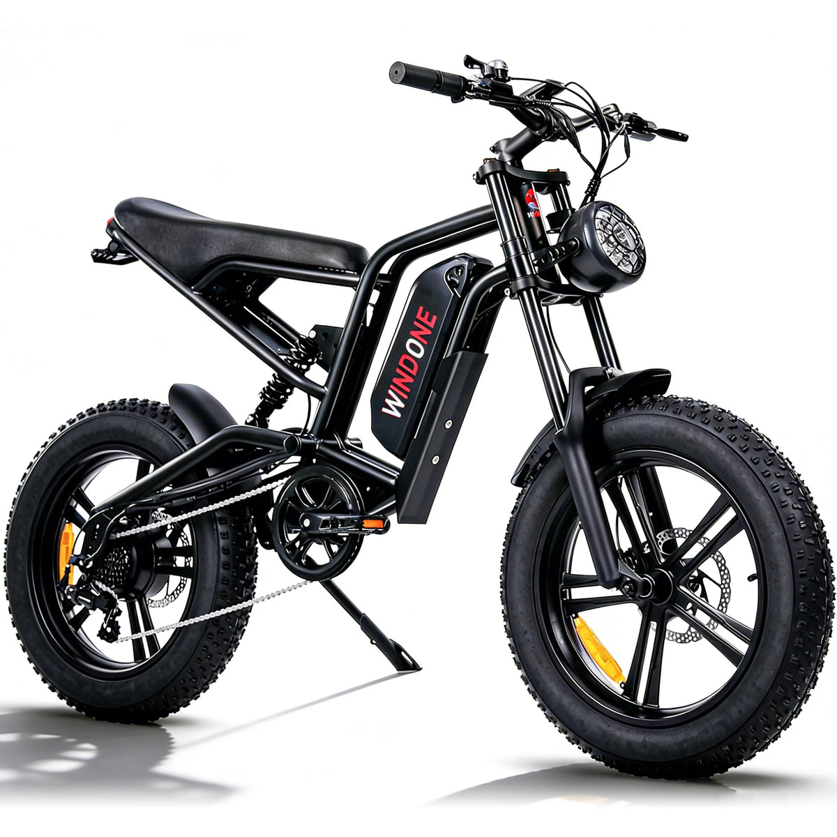 26-Inch Fat Tyre Electric Bike for Adults, 48V 13Ah Removable Battery, 1000W Peak Brushless Motor, Dual Suspension