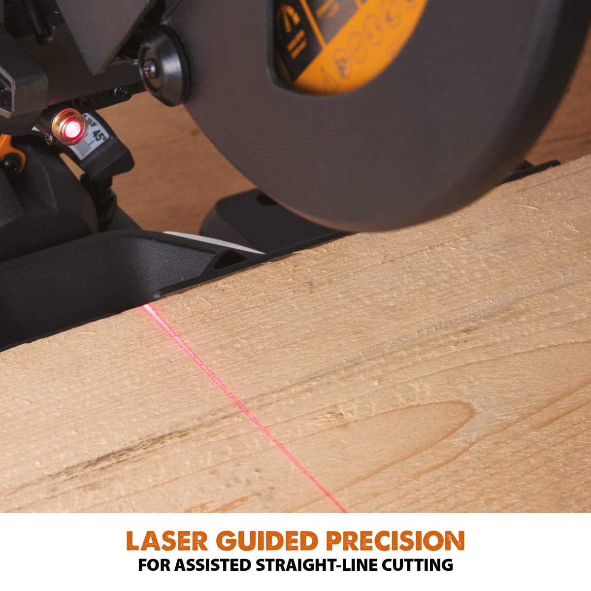 1500W 210mm Sliding Mitre Saw with Multi-Material Blade, Laser Guide & 230mm Slide