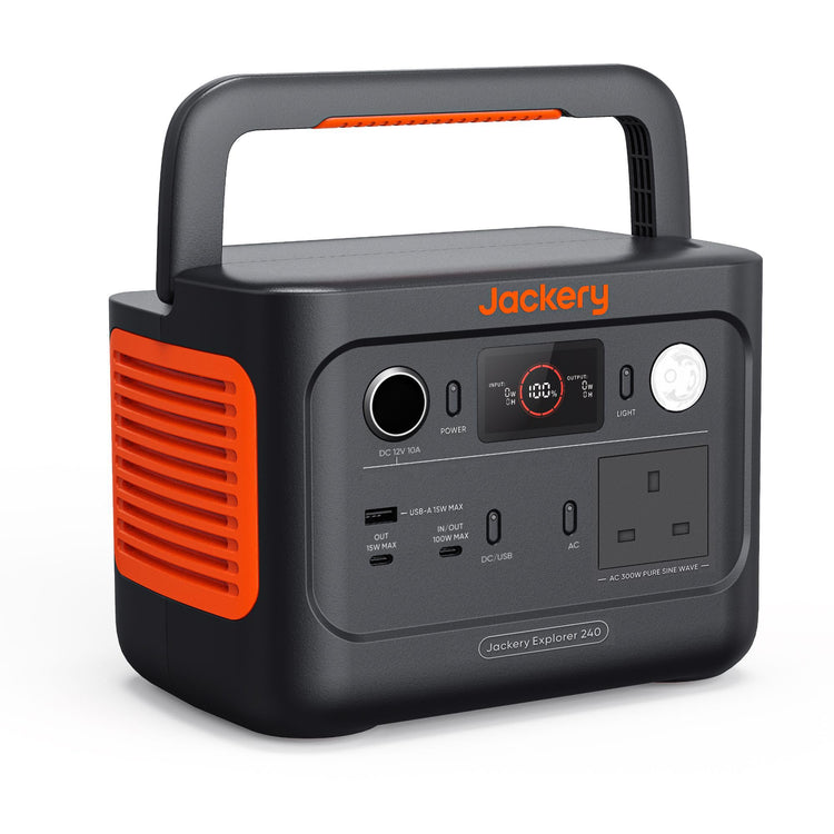 Jackery Explorer 240 v2 Portable Power Station, 7.7lbs Power On the Go