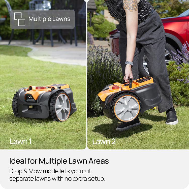 LawnMaster OcuMow AMB16-400 Vision Robot Mower & Charging Station, 400m2