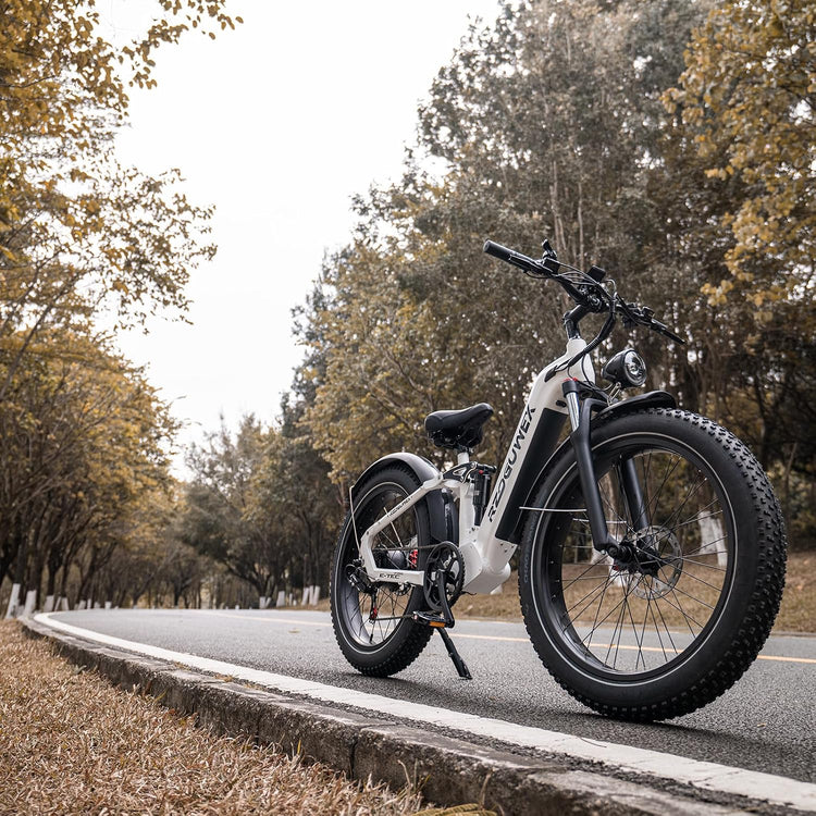 Trail-Blazer Twin Pack: Two 26" Electric Mountain Bikes in White (48V 25Ah)