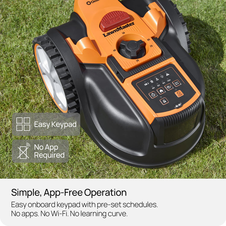LawnMaster OcuMow AMB16-400 Vision Robot Mower & Charging Station, 400m2