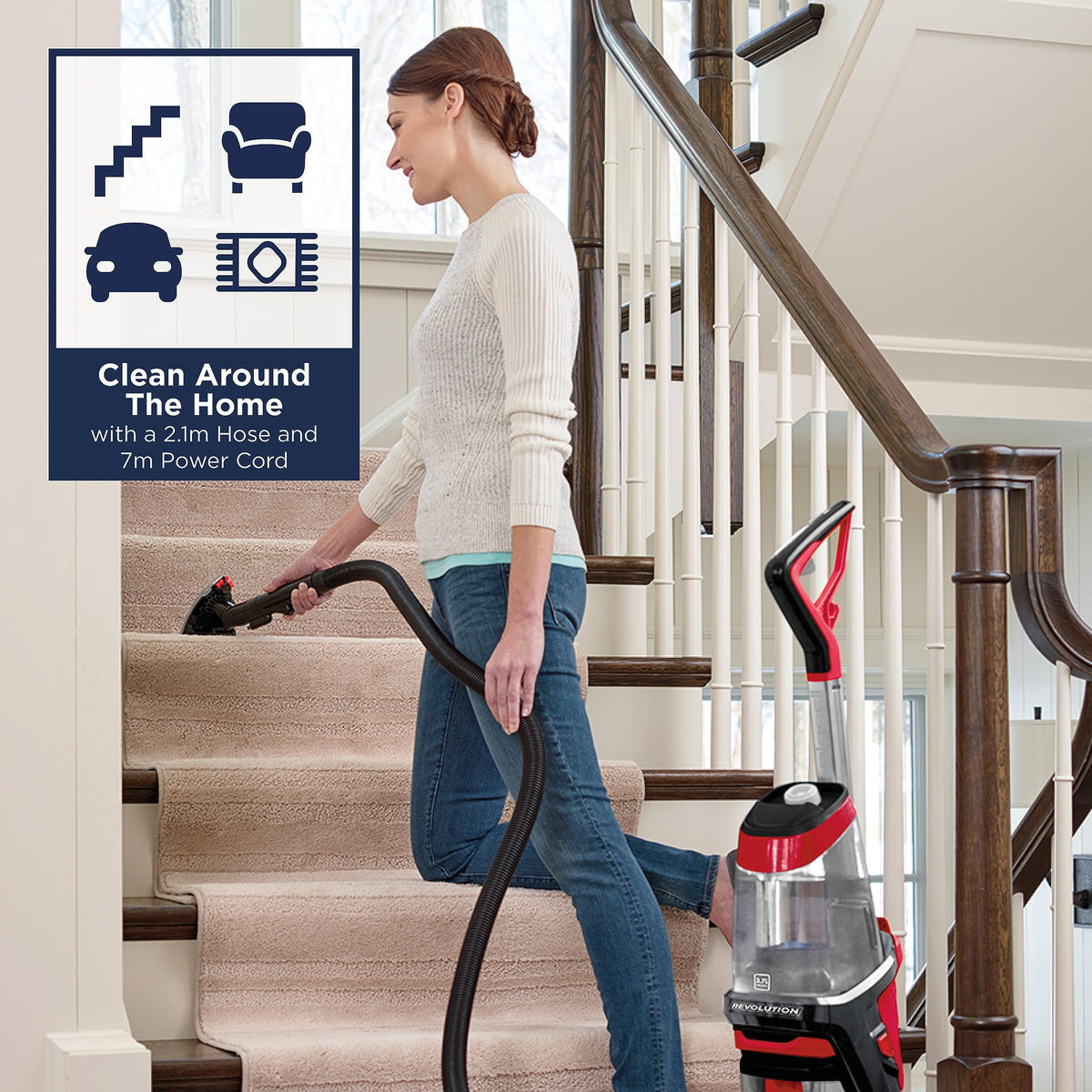 BISSELL ProHeat 2X Revolution, Carpet Cleaner, Carpet Stain Remover Outcleans the Leading Rental