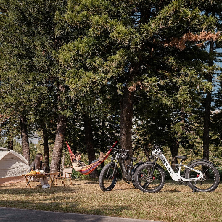 Trail-Blazer Twin Pack: Two 26" Electric Mountain Bikes in White (48V 25Ah)