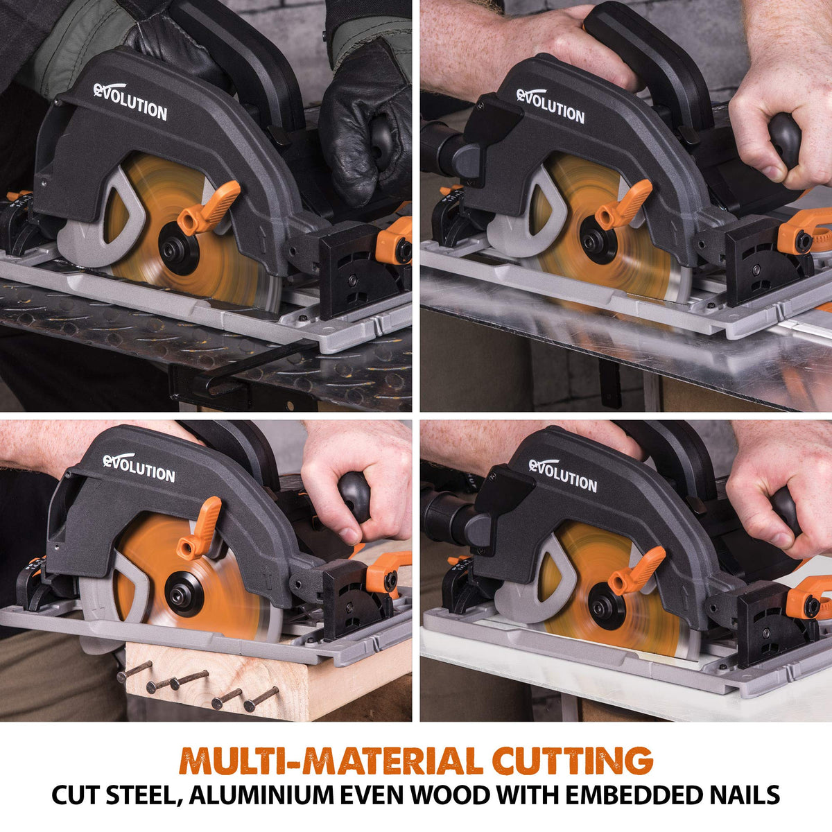 1600W 185mm Multi-Material Circular Saw with 1020mm Guide Track & Adjustable Bevel