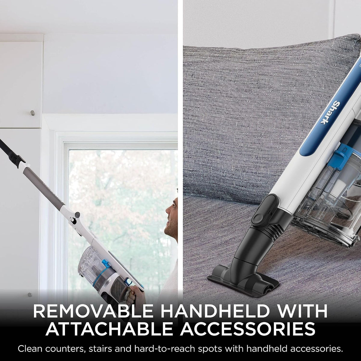 Shark PowerPro Pet Cordless Stick Vacuum Cleaner, Java Metallic, IZ380UKT