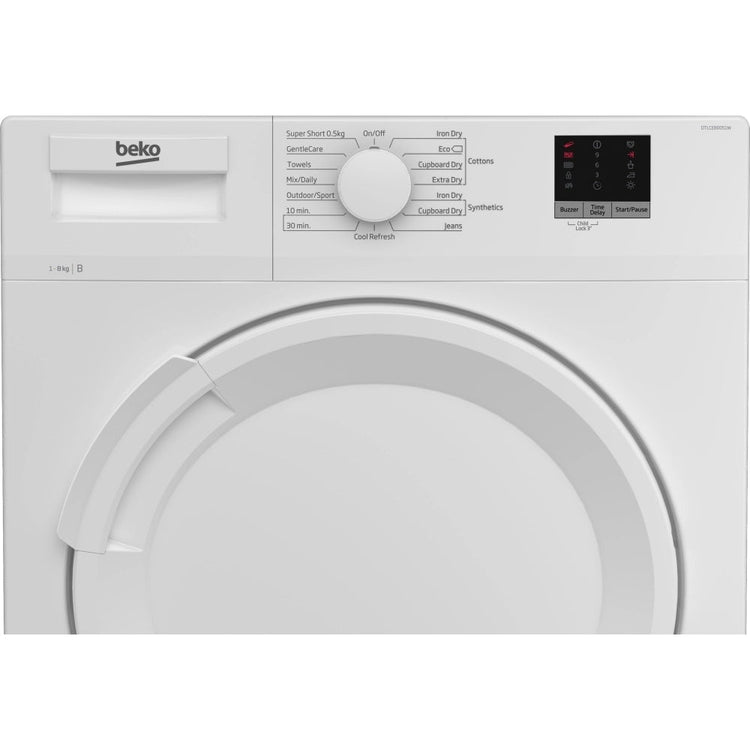 Beko DTLCE80051W Condenser Tumble Dryer 8kg White