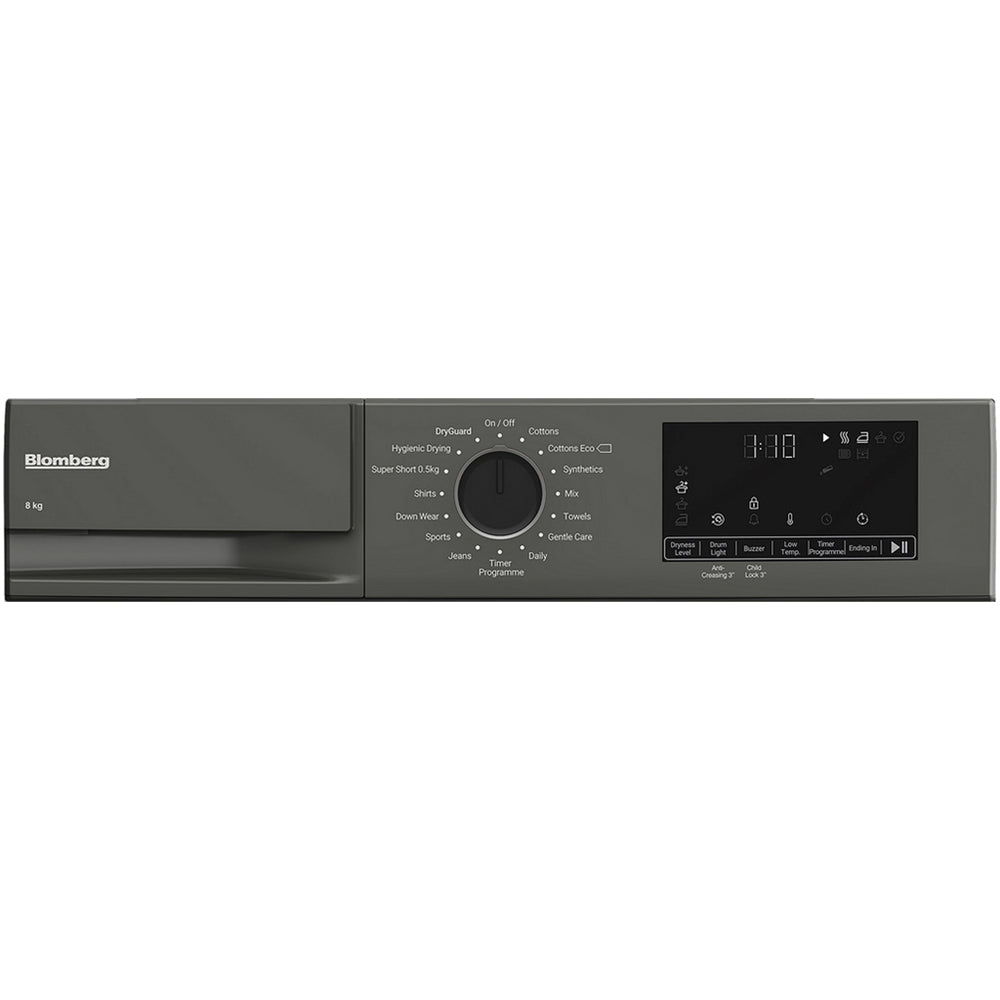 Blomberg LTA18321G Heat Pump Tumble Dryer 8kg Graphite