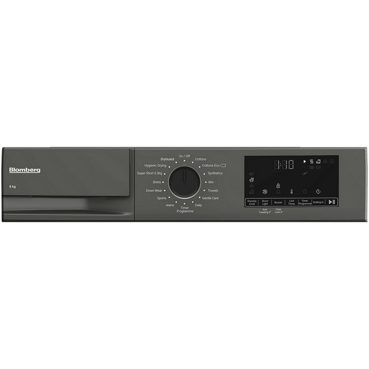 Blomberg LTA18321G Heat Pump Tumble Dryer 8kg Graphite