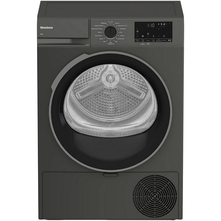 Blomberg LTA18321G Heat Pump Tumble Dryer 8kg Graphite