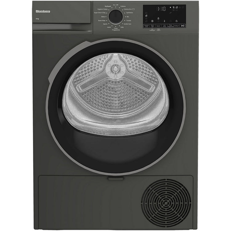 Blomberg LTA18321G Heat Pump Tumble Dryer 8kg Graphite
