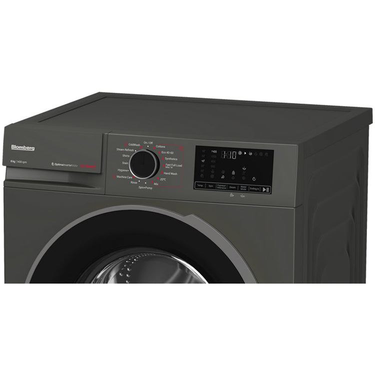 Blomberg LWA18461G Washing Machine 8kg 1400rpm Graphite