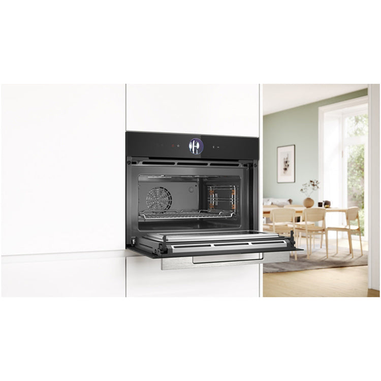 Bosch Series 8 CMG7361B1B Built-in Compact Microwave Oven 45L Black