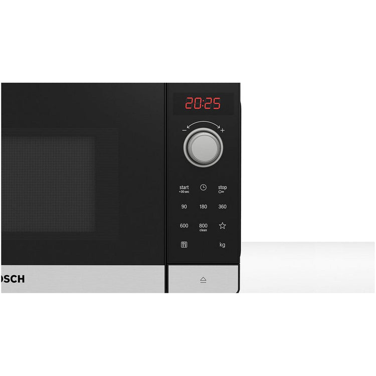 Bosch Serie 2 FFL023MS2B Freestanding Microwave 20L 800W Stainless Steel