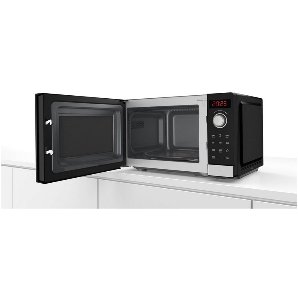 Bosch Serie 2 FFL023MS2B Freestanding Microwave 20L 800W Stainless Steel