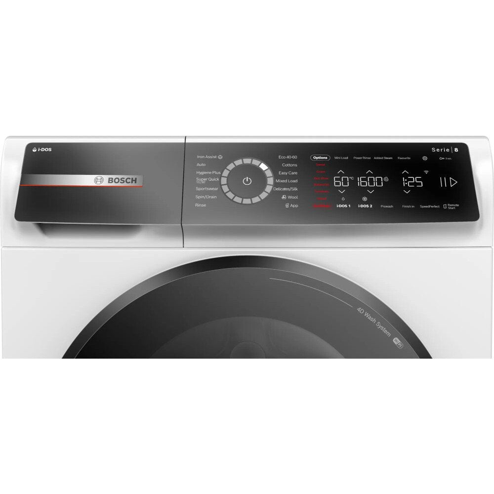 Bosch WGB256A1GB Series 8 Washing Machine 10kg 1400rpm White