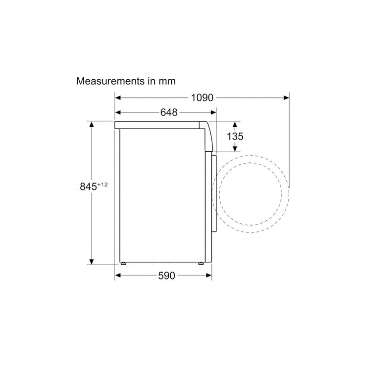 Bosch WGB256A1GB Series 8 Washing Machine 10kg 1400rpm White