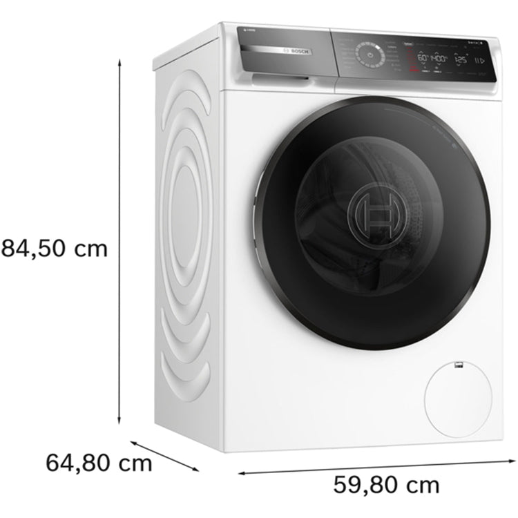 Bosch Series 8 WGB256A2GB Front Load Washing Machine 10kg 1400rpm White