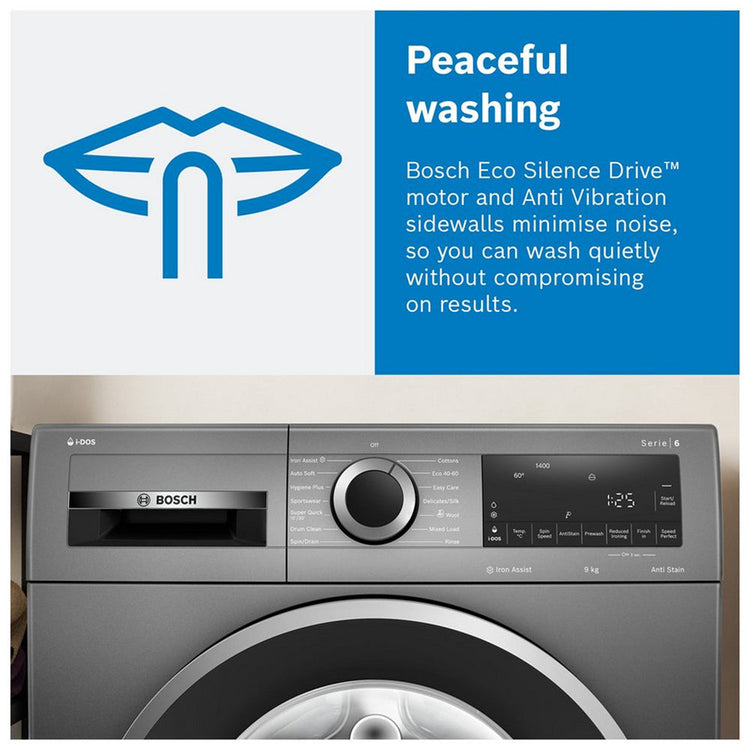 Bosch Serie 6 WGG244ZCGB Washing Machine 9kg Graphite