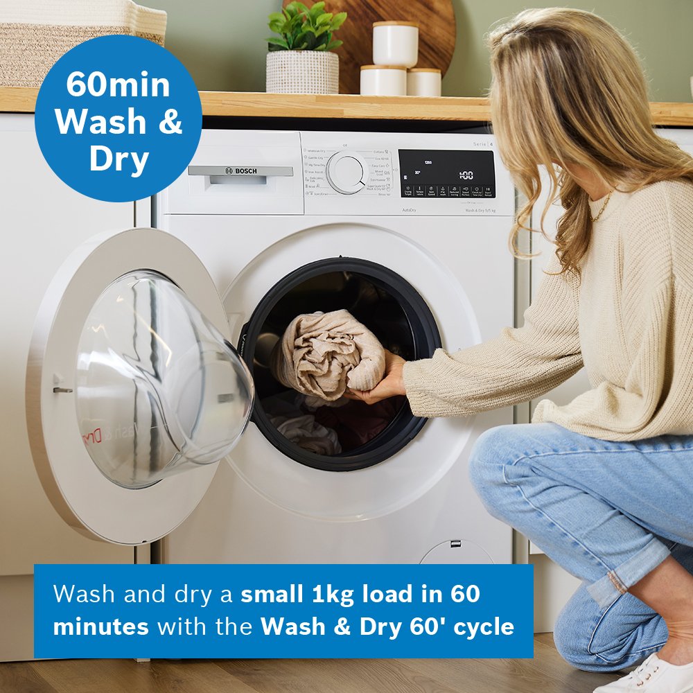 Bosch Series 4 WNA144V9GB Washer Dryer 9/5kg White