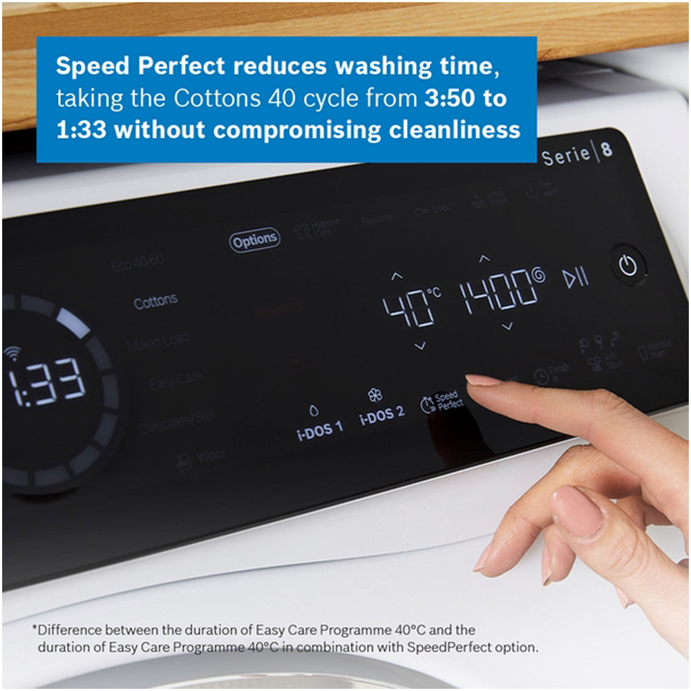 Bosch Series 8 WNC25410GB Washer Dryer 10.5kg/6kg 1400rpm White