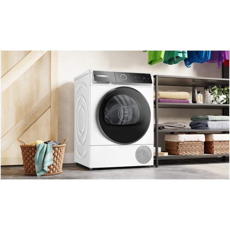 Bosch Series 8 WQB246C9GB Heat Pump Tumble Dryer 9kg White