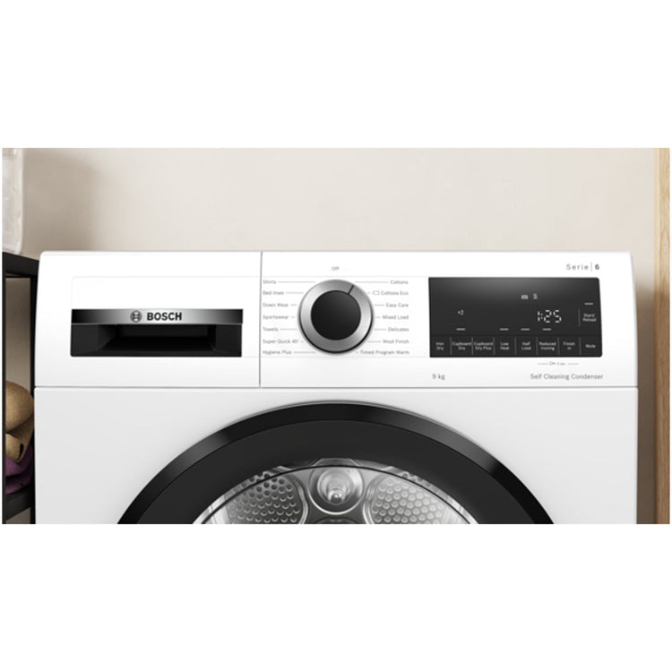 Bosch Series 6 WQG245A0GB Heat Pump Tumble Dryer 9kg White