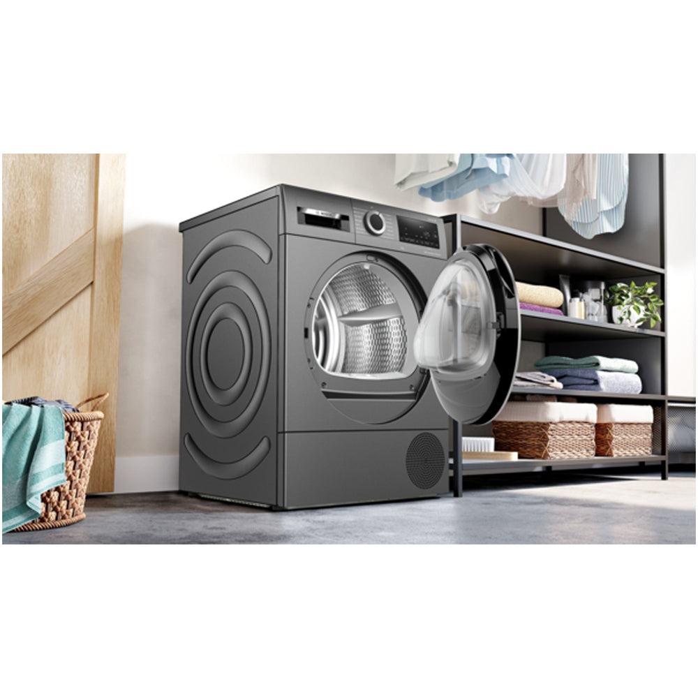 Bosch WQG245R1GB Series 6 Heat Pump Tumble Dryer 9kg Graphite