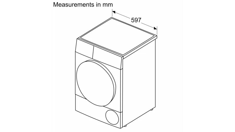 Bosch Serie 4 WTH85223GB Heat Pump Tumble Dryer 8kg White