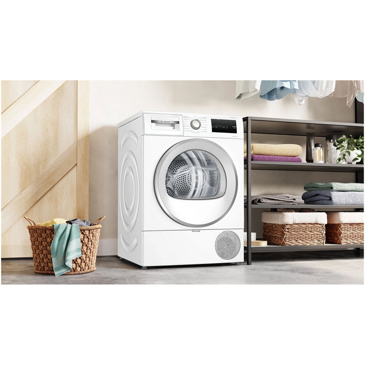 Bosch Series 4 WTH85224GB Heat Pump Tumble Dryer 8kg White