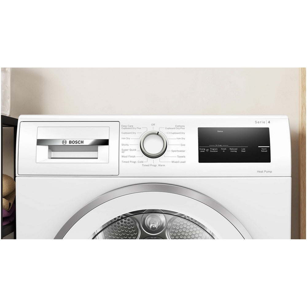 Bosch Series 4 WTH85224GB Heat Pump Tumble Dryer 8kg White