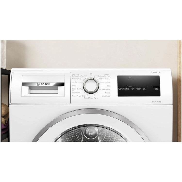 Bosch Series 4 WTH85224GB Heat Pump Tumble Dryer 8kg White