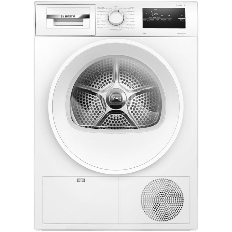 Bosch WTH85225GB Heat Pump Tumble Dryer 8kg White