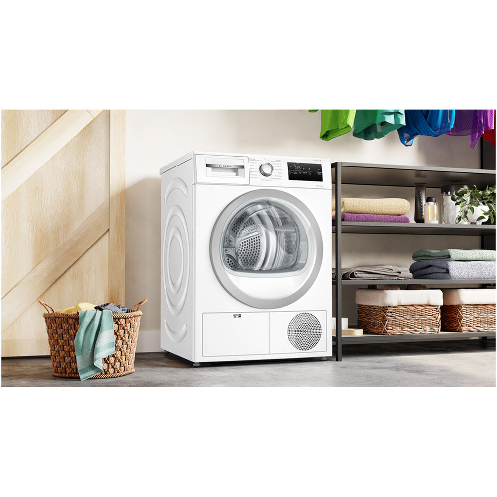 Bosch WTH85225GB Heat Pump Tumble Dryer 8kg White