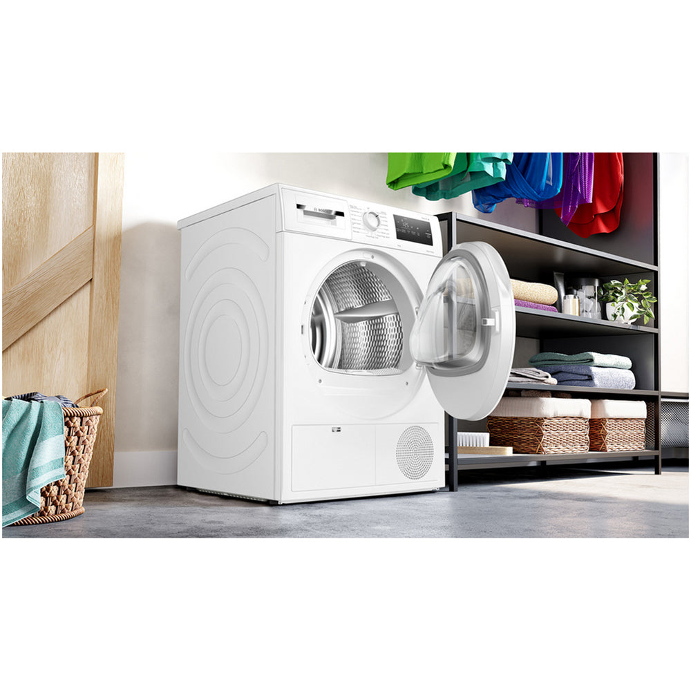 Bosch WTH85225GB Heat Pump Tumble Dryer 8kg White