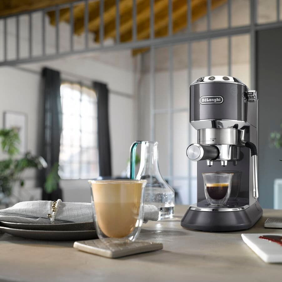 DeLonghi EC885.GY Dedica Arte Espresso Coffee Maker Grey
