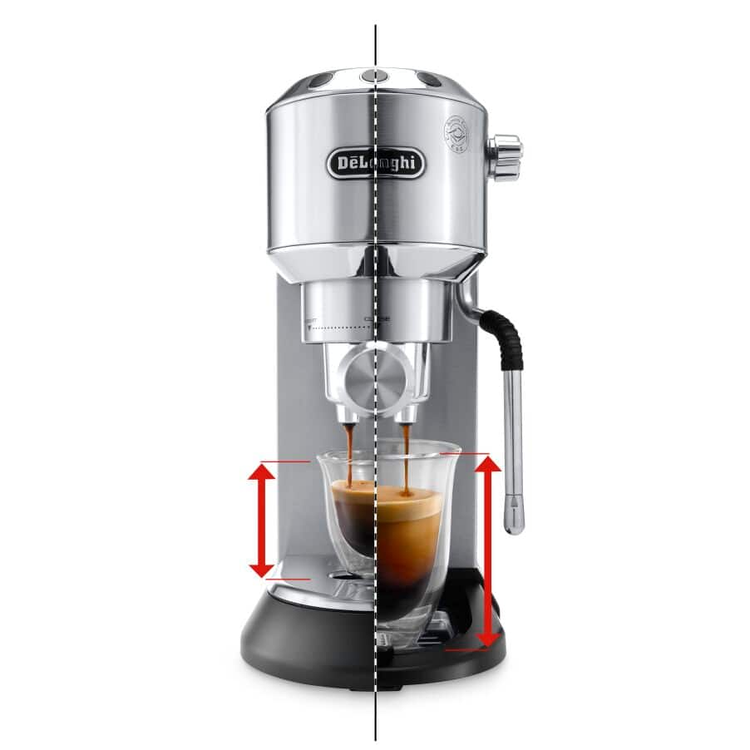 DeLonghi Dedica Arte EC885.M Manual Espresso Coffee Maker 15-Bar Silver