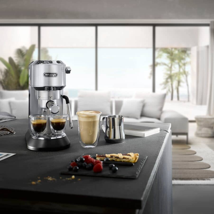 DeLonghi Dedica Arte EC885.M Manual Espresso Coffee Maker 15-Bar Silver