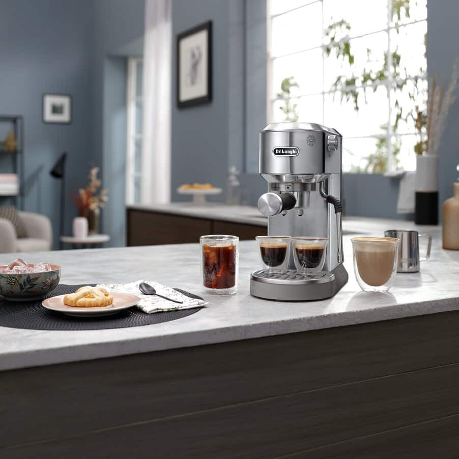 DeLonghi Dedica Duo EC890.M Espresso Machine 15 Bar Silver