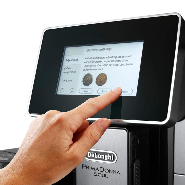 DeLonghi Primadonna Soul ECAM610.75.M Coffee Machine Metal Black