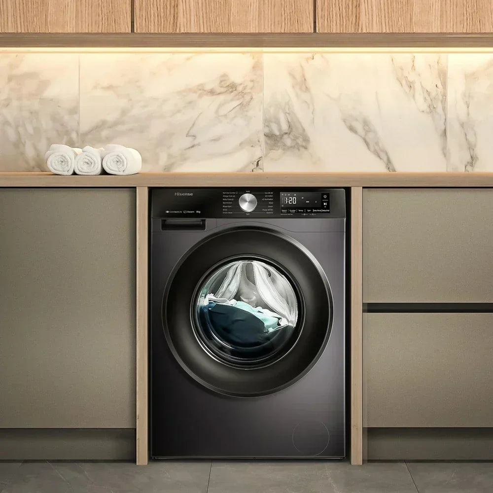 Hisense 3S Series WF3S8043BB3 Washing Machine 8kg 1400rpm Black