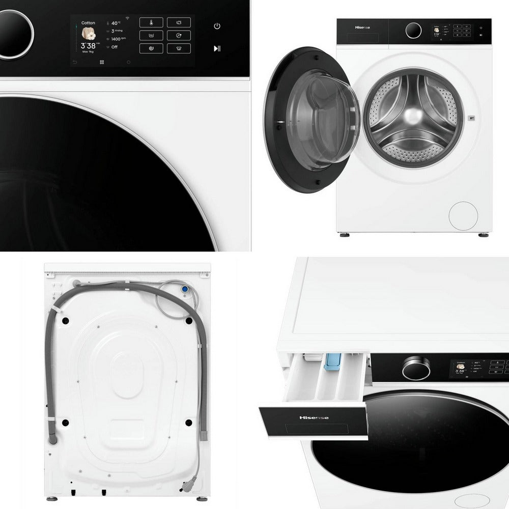 Hisense WF5I9043BWFS 5i Series Washing Machine 9kg 1400rpm White