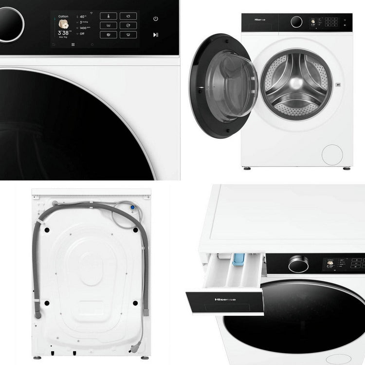 Hisense WF5I9043BWFS 5i Series Washing Machine 9kg 1400rpm White