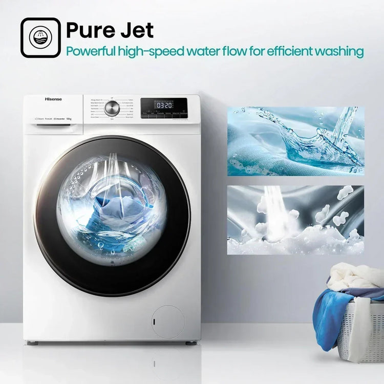 Hisense WFQA1014EVJM 3 Series Washing Machine 10kg 1400rpm White