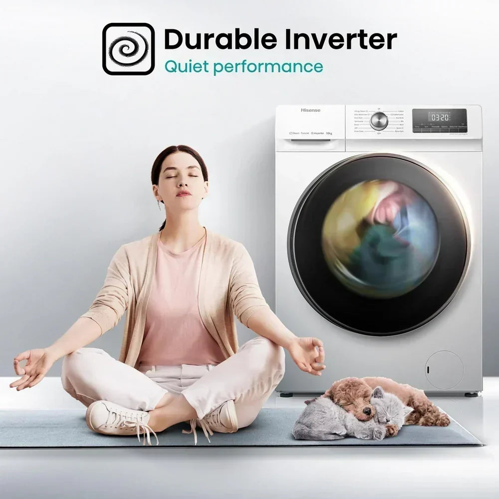 Hisense WFQA1014EVJM 3 Series Washing Machine 10kg 1400rpm White