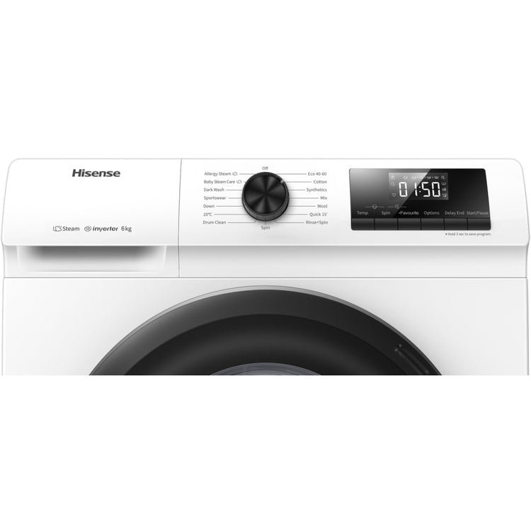 Hisense WFQP7012EVM 1 Series Washing Machine 7kg 1200rpm White