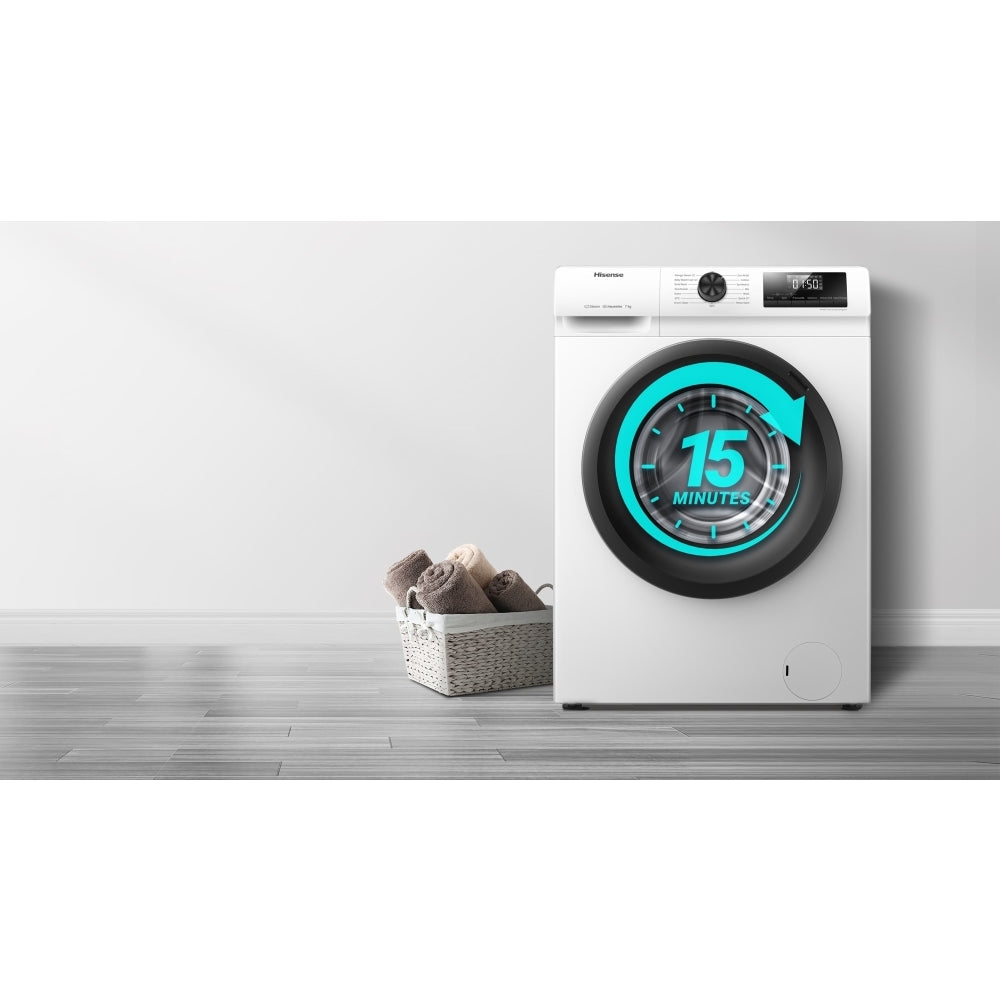 Hisense WFQP7012EVM 1 Series Washing Machine 7kg 1200rpm White