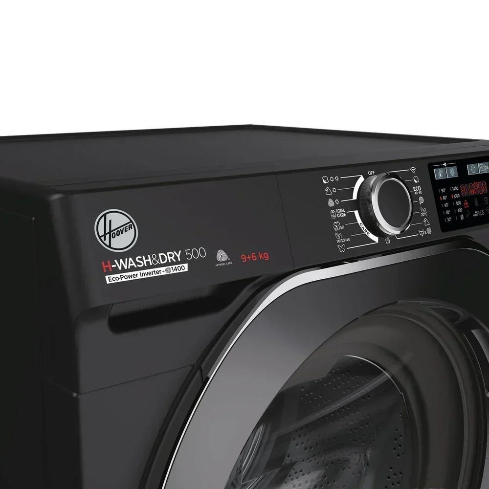 Hoover H-WASH 500 HD496AMBCB/1 Washer Dryer 9kg/6kg Black