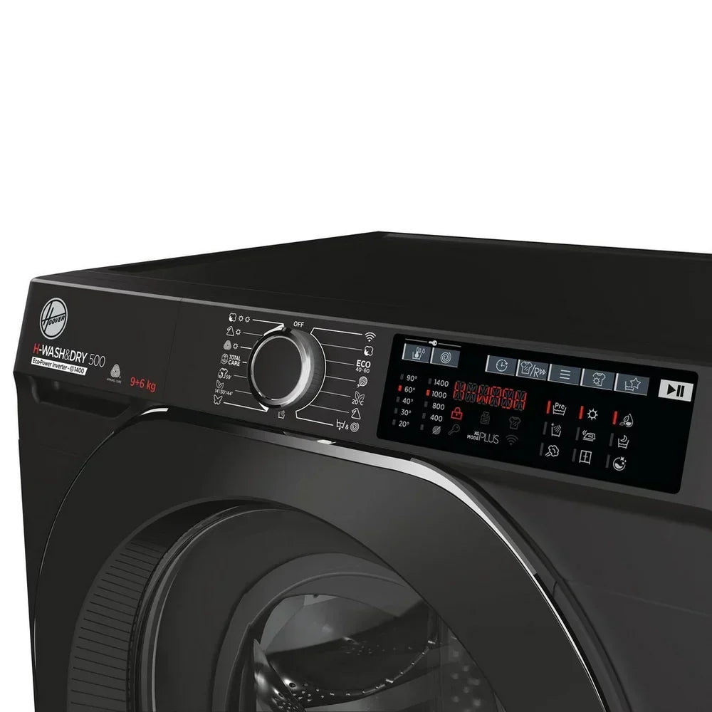 Hoover H-WASH 500 HD496AMBCB/1 Washer Dryer 9kg/6kg Black
