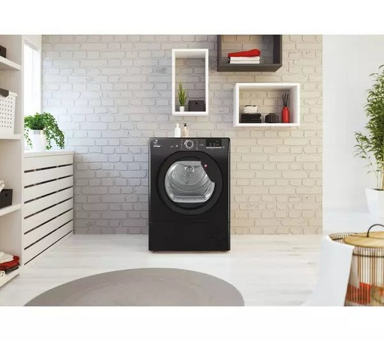 Hoover HLE C9DGB H-Dry 300 Lite Tumble Dryer 9kg Black